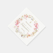 Bloemenkrans Eerste Heilige Communie Servet (Hoek)