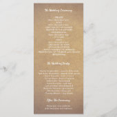 Bloemenkrans Elegante Trouwprogramma's Programmakaart (Achterkant)