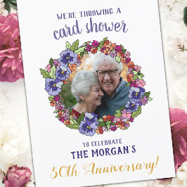 Bloemenkrans Foto Frame Kaart Shower Jubileum
