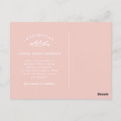 Bloemenkrans foto geboortekaartje briefkaart (Achterkant)