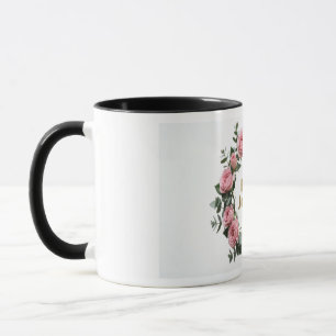 Bloemenkrans Goud Folie Sticker Set Blush Roze R Mok