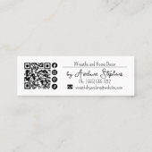 Bloemenkrans handgemaakt | Handgemaakt Visitekaart Mini Visitekaartje (Achterkant)