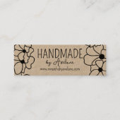 Bloemenkrans handgemaakt | Handgemaakt Visitekaart Mini Visitekaartje (Voorkant)