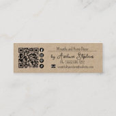 Bloemenkrans handgemaakt | Handgemaakt Visitekaart Mini Visitekaartje (Achterkant)