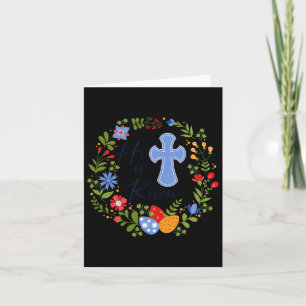 Bloemenkrans Hij is opgestaan Jesus Christelijk Ha Kaart
