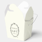 Bloemenkrans Ivoor bruiloft gunstbox Bedankdoosjes (Geopend)