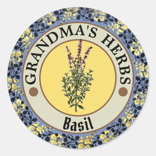  Bloemenkrans Kruid Label Sjabloon (Voorkant)