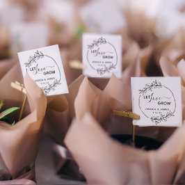 Bloemenkrans Laat Liefde Groeien Trouwdag Rubberstempel