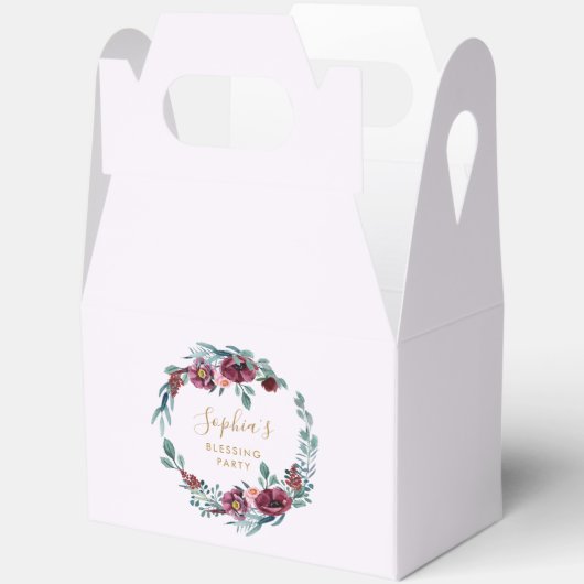 Bloemenkrans Moeder en Baby Zegen Partij Bedankdoosjes (Open)