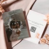  bloemenkrans monogram foto save the date