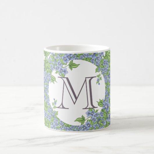 Bloemenkrans Monogram Koffiemok (Center)
