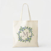 Bloemenkrans Monogram Tote Bag (Voorkant)