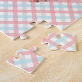 Bloemenkrans op geplakt patroon Graphic Art Puzzel Legpuzzel (Zijkant)