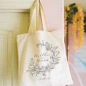 Bloemenkrans Persoonlijke Moeder van de Bruidegom Tote Bag