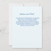 Bloemenkrans rozen madeliefjes bruiloft kaart (Achterkant)