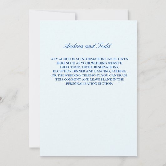 Bloemenkrans rozen madeliefjes bruiloft kaart (Achterkant)