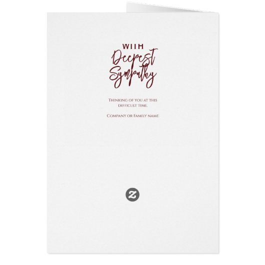 Bloemenkrans sympathie (Achterkant)