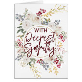 Bloemenkrans sympathie (Voorkant)