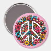 Bloemenkrans Teken Symbool Kleur Illustratie Kunst Magneet (Voorkant / Achterkant)