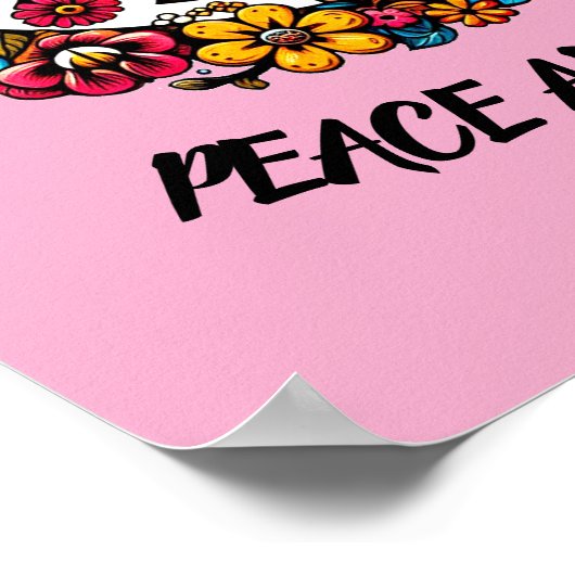 Bloemenkrans Teken Symbool Kleur Illustratie Kunst Poster (Hoek)