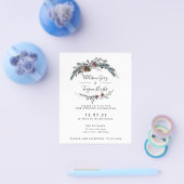 Bloemenkrans Trouwkaart | Budget Flyer (Enkel)