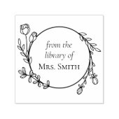 Bloemenkrans uit de bibliotheek van  zelfinktende stempel (Design)