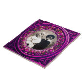 BLOEMENKRANS UIT DE FLORENTIJNSE RENAISSANCE IN RO TEGELTJE (Zijkant)