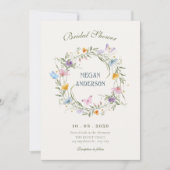 Bloemenkrans vrijgezellenfeest kaart (Voorkant)