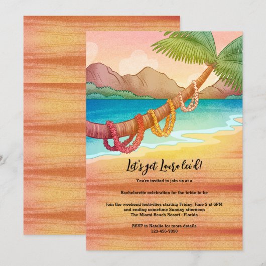 Bloemenkransen Aan Een Boom Kaart (Voorkant / Achterkant)