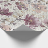  bloemenkrantenpatroon cadeaupapier (Hoek)