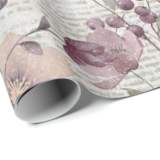  bloemenkrantenpatroon cadeaupapier (Rol Hoek)