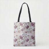 bloemenkrantenpatroon tote bag (Voorkant)