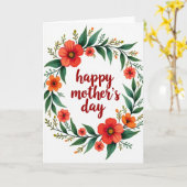 Bloemenkring Dankkaart Kaart (Gele Bloem)