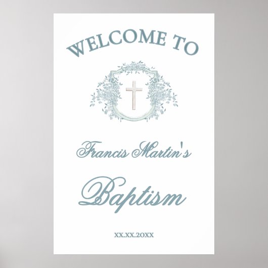 bloemenkroon | Doop Poster (Voorkant)