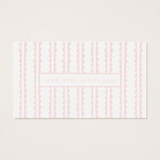 Bloemenkroon Monogram Geschenkregistratiekaart Visitekaartje (Achterkant)