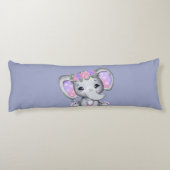 Bloemenkroon Olifant Kussen Lichaam (Achterkant)