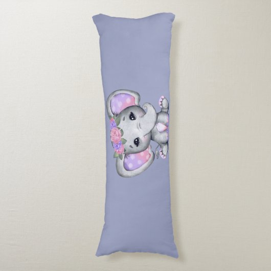 Bloemenkroon Olifant Kussen Lichaam (Voorkant Verticaal)