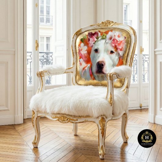Bloemenkroon Pit Bull Decoupage Tissuepapier