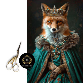 bloemenkroon Queen Fox Decoupage Tissuepapier