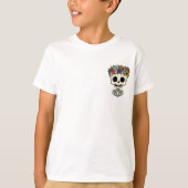 Bloemenkroon Skelet Lachende Kinderen T-shirt (Voorkant)