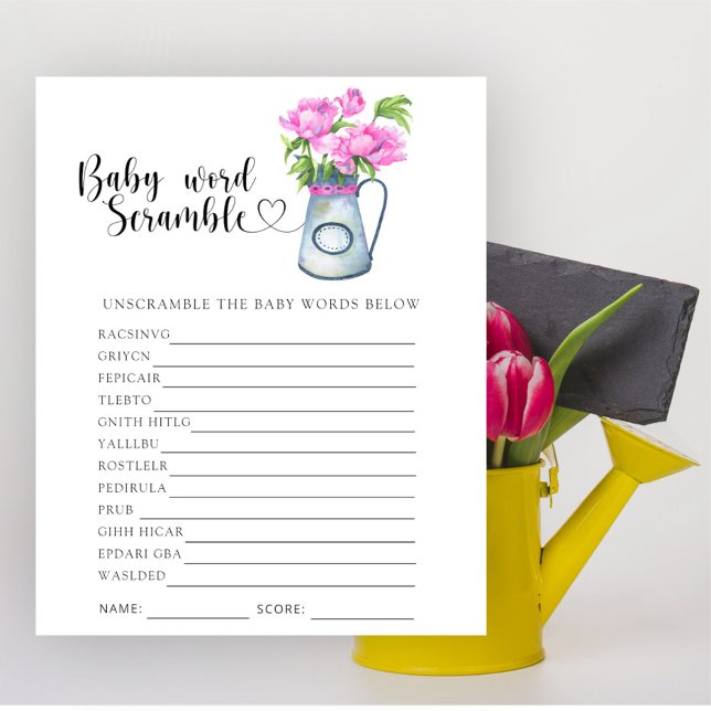 Bloemenkruik - Baby Woord Ontscramble Spel (Creator heeft geüpload)