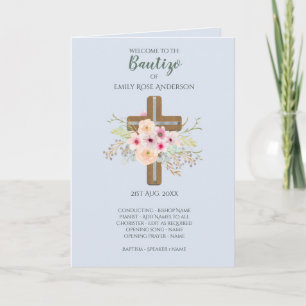 Bloemenkruis BAUTIZO Doop Baptism Programma