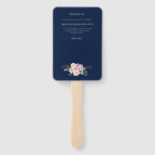 Bloemenkruis BAUTIZO Doop Doopprogramma Handwaaier (Achterkant)