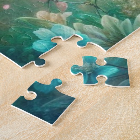 Bloemenkruis Christelijk Bijbelvers Pasen Legpuzzel (Zijkant)