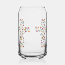 Bloemenkruis Christelijk ontwerp