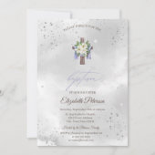 Bloemenkruis doop kaart (Voorkant)