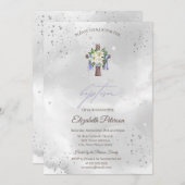 Bloemenkruis doop kaart (Voorkant / Achterkant)