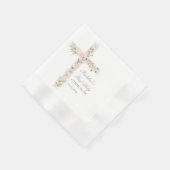 Bloemenkruis Eerste Communie Servet (Hoek)