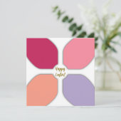 Bloemenkruis Feestdagenkaart (Staand voorkant)