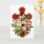 Bloemenkruis Kaart (Gele Bloem)